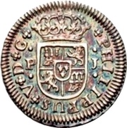 ½ Real - Felipe V 2nd type obverse image