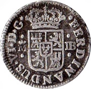 ½ Real - Fernando VI obverse image