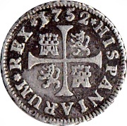 ½ Real - Fernando VI, Spain, 1746-1759 reverse image
