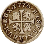 ½ Real - Carlos III cross, Spain, 1760-1771 reverse image