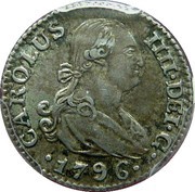 ½ Real - Carlos IV obverse image