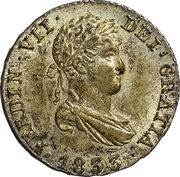 ½ Real - Fernando VII obverse image