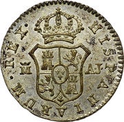 ½ Real - Fernando VII, Spain, 1814-1833 reverse image