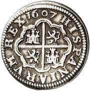 1 Real - Felipe III Segovia, Spain, 1607-1621 reverse image