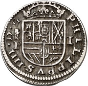 1 Real - Felipe IV milled obverse image