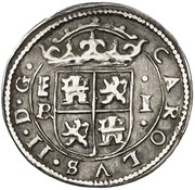 1 Real - Carlos II milled obverse image