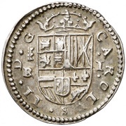 1 Real - Carlos II milled obverse image