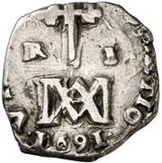 1 Real "Maria" - Carlos II, Spain, 1690-1699 reverse image