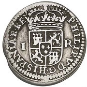 1 Real - Felipe V Segovia,monogram obverse image