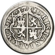 1 Real - Felipe V Madrid, Spain, 1711 reverse image