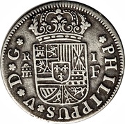 1 Real - Felipe V Segovia obverse image