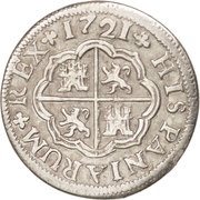1 Real - Felipe V Cuenca and Seville, Spain, 1717-1729 reverse image