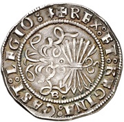 2 Reales - Ferdinandus V and Elisabet I Burgos, Spain, 1520-1566 reverse image