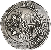 2 Reales - Ferdinandus V and Elisabet I Cuenca, Spain, 1520-1566 reverse image