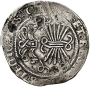 2 Reales - Ferdinandus V and Elisabet I Toledo, Spain, 1520-1566 reverse image