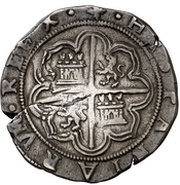 2 Reales - Felipe II Cuenca, Spain, 1566-1588 reverse image