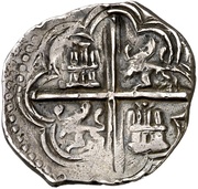 2 Reales - Felipe II Granada, Spain, 1566-1598 reverse image