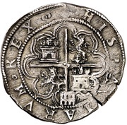 2 Reales - Felipe II Segovia, Spain, 1566-1598 reverse image