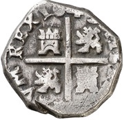 2 Reales - Felipe IV Madrid, Spain, 1643 reverse image