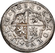 2 Reales - Carlos II, Spain, 1682 reverse image