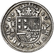 2 Reales - Carlos II milled obverse image