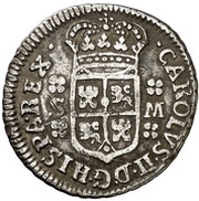 2 Reales "Maria" - Carlos II Seville,milled obverse image