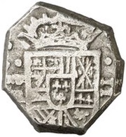 2 Reales - Felipe V Madrid,hammered obverse image