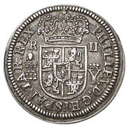 2 Reales - Felipe V Segovia,monogram obverse image