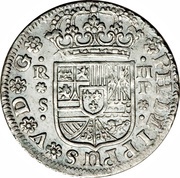 2 Reales - Felipe V Seville,2nd type obverse image