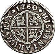 2 Reales - Carlos III 1st type reverse image