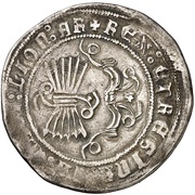 4 Reales - Ferdinandus V and Elisabet I Granada, Spain, 1506-1566 reverse image