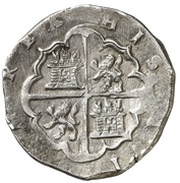 4 Reales - Felipe II Valladolid, Spain, 1556-1598 reverse image