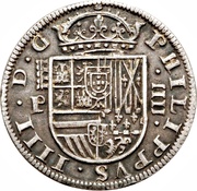 4 Reales - Felipe IV Segovia,milled obverse image