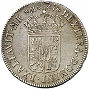 4 Reales - Felipe V Madrid,large bust, Spain, 1709 reverse image