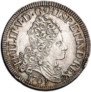4 Reales - Felipe V Madrid,small bust obverse image