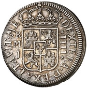 4 Reales - Felipe V Madrid,small bust, Spain, 1709 reverse image