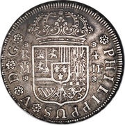 4 Reales - Felipe V 2nd type obverse image