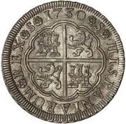 4 Reales - Felipe V Seville, Spain, 1730 reverse image