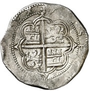 8 Reales - Felipe II Granada, Spain, 1566-1598 reverse image
