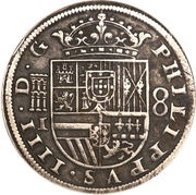 8 Reales - Felipe IV Segovia,8 obverse image