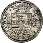8 Reales - Carlos II milled obverse image