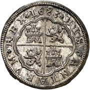 8 Reales - Carlos II milled, Spain, 1682-1685 reverse image