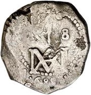 8 Reales "Maria" - Carlos II, Spain, 1686-1699 reverse image