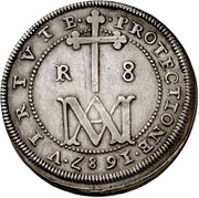8 Reales "Maria" - Carlos II milled, Spain, 1687-1691 reverse image