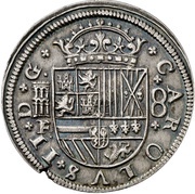 8 Reales - Carlos II milled obverse image