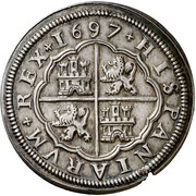 8 Reales - Carlos II milled reverse image