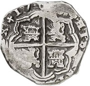 8 Reales - Felipe V Madrid, Spain, 1704-1709 reverse image