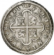 8 Reales - Felipe V Seville reverse image