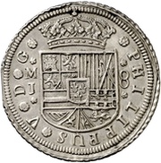 8 Reales - Felipe V Madrid,PHILIPPUS and narrow crown obverse image