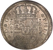8 Reales - Felipe V obverse image